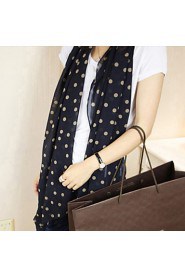 Women Wave point dot Chiffon Scarf