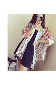 New Winter Wind National Cotton Printed Totem Shawl Scarves