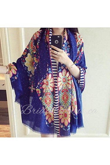 Beach Cotton Scarves Spring And Summer Sun Oversized Sunflowers Shawl Seaside Scarf