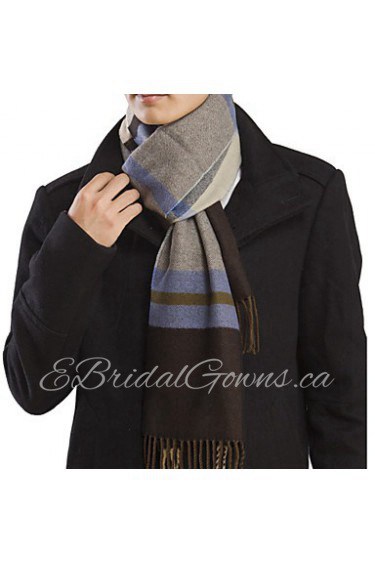 Men's Plaid Warm Scarf