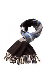 Men's Plaid Warm Scarf