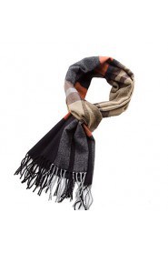 Men's Plaid Warm Scarf