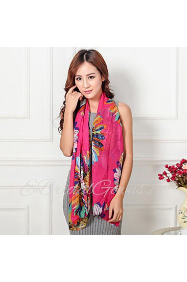 Women's Chiffon The Feather Scarf