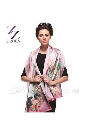 Zizhen Women's Casual Silk Scarf