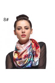 Zizhen Women's Casual Silk Scarf