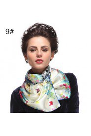 Zizhen Women's Casual Silk Scarf