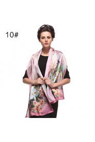 Zizhen Women's Casual Silk Scarf