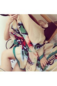 Star With Big Butterfly Print High-grade Cotton Twill Scarf Large Scarves