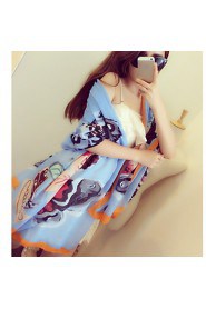 Star With Big Butterfly Print High-grade Cotton Twill Scarf Large Scarves