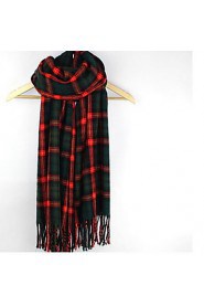 Warm Long Multicolor Plaid Scarves Tartan Design Winter Wool Grid