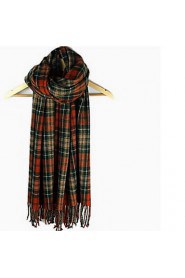 Warm Long Multicolor Plaid Scarves Tartan Design Winter Wool Grid