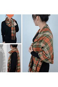 Warm Long Multicolor Plaid Scarves Tartan Design Winter Wool Grid