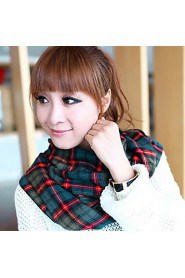 Warm Long Multicolor Plaid Scarves Tartan Design Winter Wool Grid