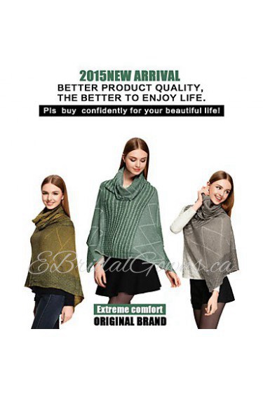 Sjaals 2015Scarves women Cape Poncho Winter Casual Sweater Poncho Echarpe Sweater Cardigan Shawl cachecois feminino