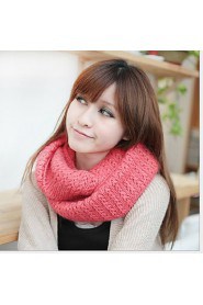 Women Cute Thickening In Winter Wool Blend Scarf
