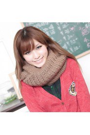 Women Cute Thickening In Winter Wool Blend Scarf