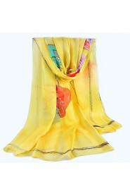 Women Polyester Scarf,Vintage/ Party/ Casual