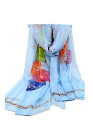 Women Polyester Scarf,Vintage/ Party/ Casual