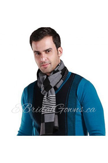 Men Cotton/Silk Scarf , Casual