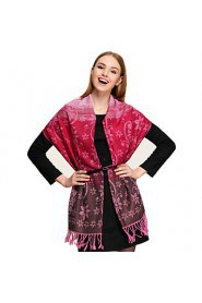 Fashion Jacquard Scarf Maya ethnic Patterns Oversized Cashmere Winter Big Size scarves Thick Tassel Shawl WJS-0001