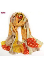 Women's Fashion 100% Wool Printed Scarf