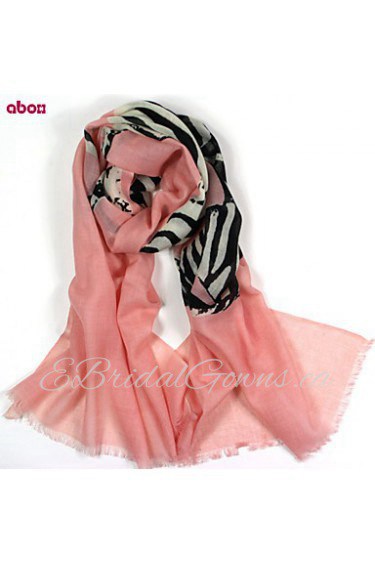 Women's Fashion Warm 100% Wool Animal Printed Scarf