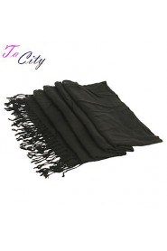 NEW Women Silk Scarf/Scarves Ladies Black National Print Soft Chiffon Scraf Hijab