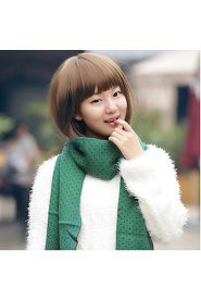 Europe and the United States Warm Snow Fine Double Knitted Shawl Wool Scarf