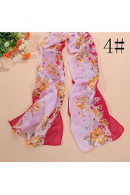 New flowers chiffon scarf silk scarves