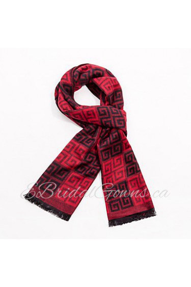 Men's Fashion Wool Blend Scarves Casual Scarves