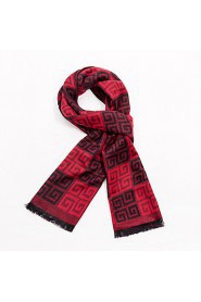 Men's Fashion Wool Blend Scarves Casual Scarves