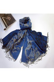 Multi-Color Multi-Pattern Tiger Tail Flower Tassel Elegance Fashion Scarf