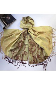 Multi-Color Multi-Pattern Tiger Tail Flower Tassel Elegance Fashion Scarf