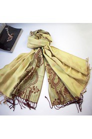 Multi-Color Multi-Pattern Tiger Tail Flower Tassel Elegance Fashion Scarf