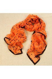 Women's Heart Flocking Scarf