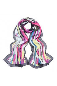 Women's Abstract Milky Way Print Chiffon Shawl (160*50cm)