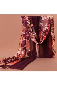 Chiffon Scarves (Dark Red)