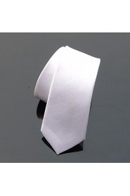 Men's 20 Solid Color Slim Polyester Neck Tie (5cm, 1pc)