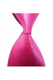 Men's Striped Microfiber Tie Necktie With Gift Box (12 Colors Available)