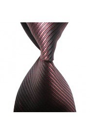 Men's Striped Microfiber Tie Necktie With Gift Box (12 Colors Available)