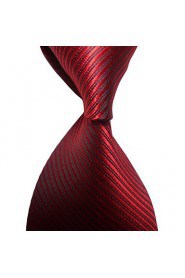 Men's Striped Microfiber Tie Necktie With Gift Box (12 Colors Available)