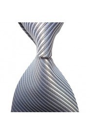 Men's Striped Microfiber Tie Necktie With Gift Box (12 Colors Available)