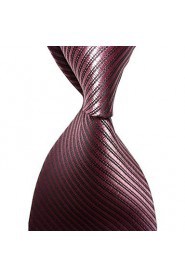 Men's Striped Microfiber Tie Necktie With Gift Box (12 Colors Available)