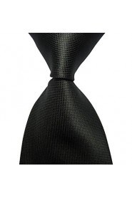 Men's Solid Plaid Checked Microfiber Tie Necktie With Gift Box (10 Colors Available)