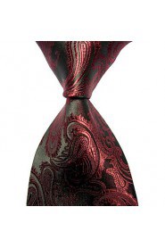 Men's Paisley Microfiber Tie Necktie With Gift Box (13 Colors Available)