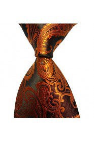 Men's Paisley Microfiber Tie Necktie With Gift Box (13 Colors Available)