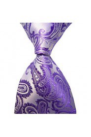 Men's Paisley Microfiber Tie Necktie With Gift Box (13 Colors Available)