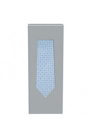 Men's Necktie Light Blue Check Wedding/Business/Work/Formal/Casual Tie With Gift Box