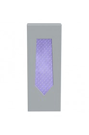 Men's Necktie Lavender Violet Dots Wedding/Business/Work/Formal/Casual Tie With Gift Box