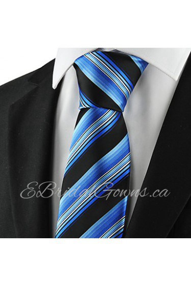 Men's Striped Tie Suits Necktie For Formal Wedding Party Holiday Business With Gift Box (2 Colors Available)